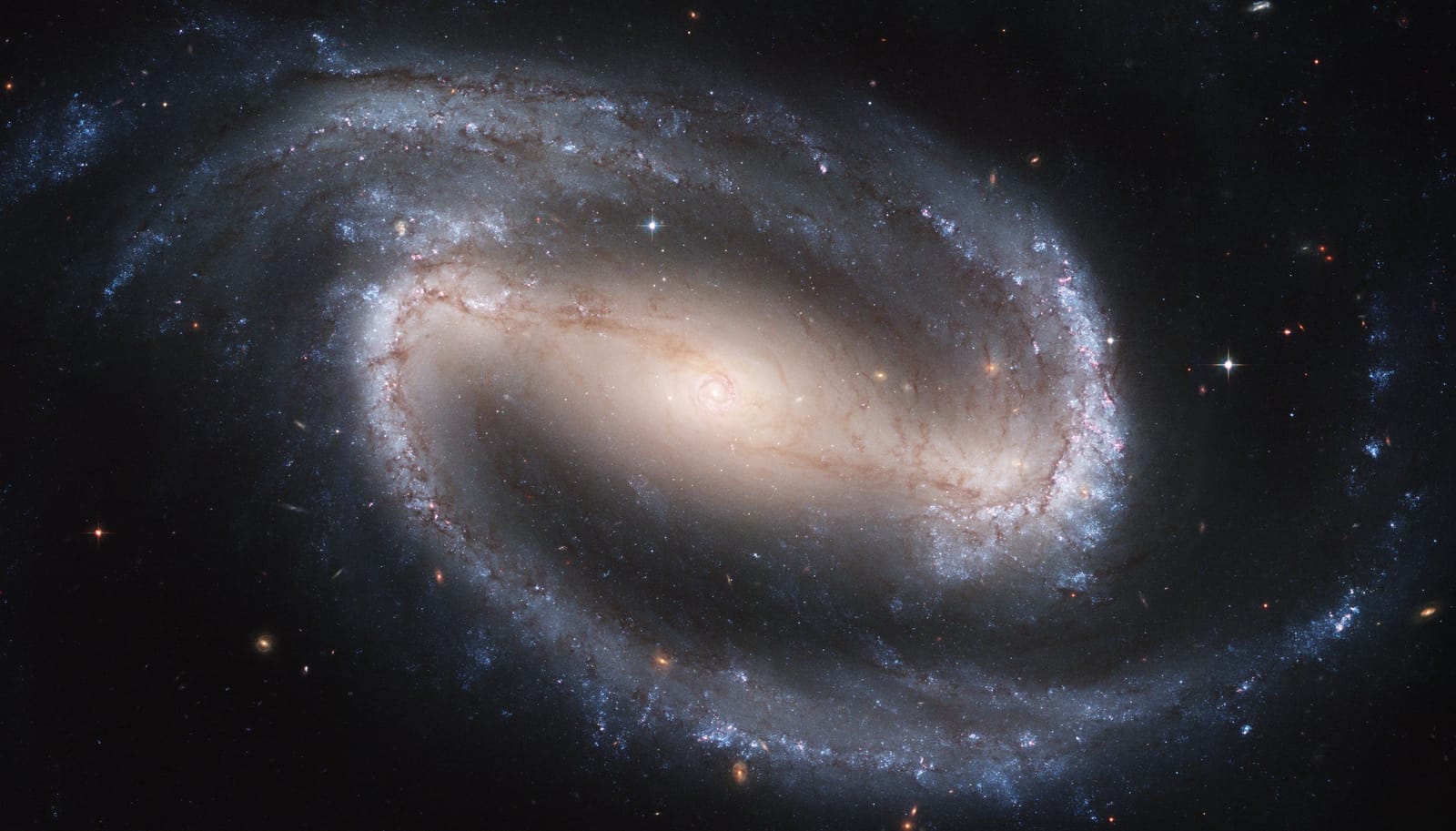 Balkspiraalstelsel NGC 1300, met armen die in een spiraal draaien